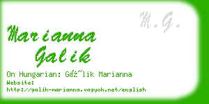 marianna galik business card